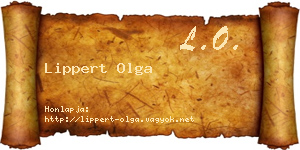 Lippert Olga névjegykártya